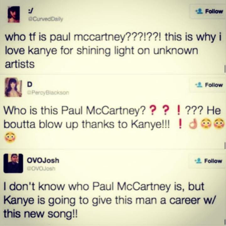 Kayne West vs Paul Mc Cartney