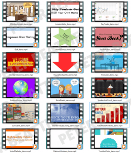 Animated video templates